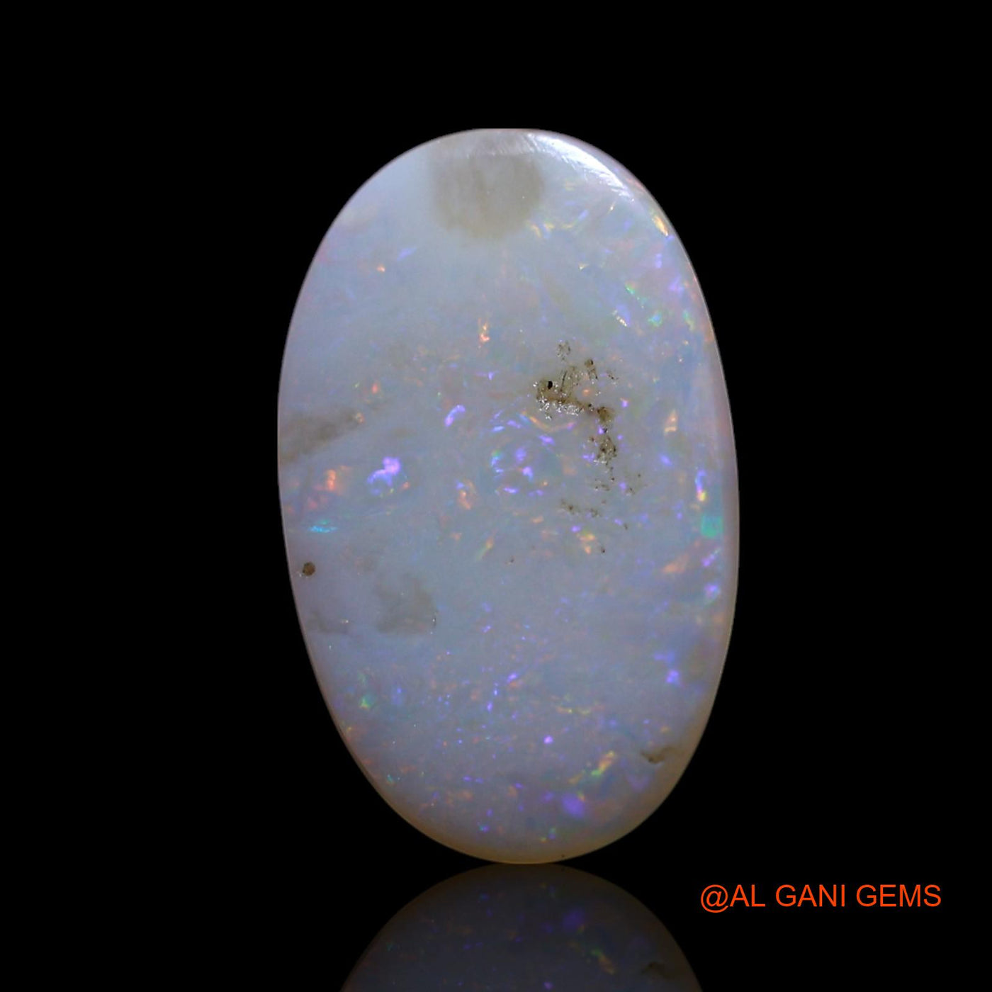 Natural Fire Opal Gemstone 2.00 Cts Loose Oval Cabochon From Australia 14x8x3 mm AG-629