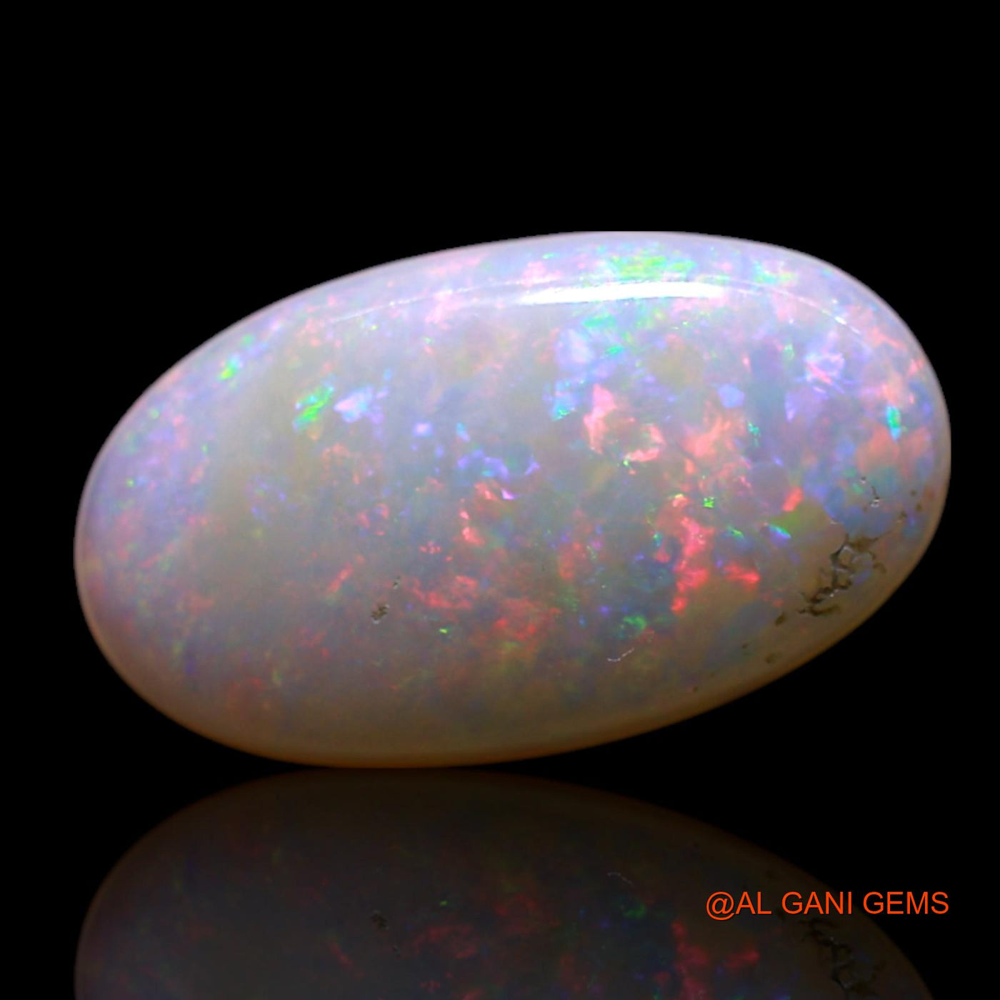 Natural Fire Opal Gemstone 1.00 Cts Loose Oval Cabochon From Australia 12x6x2 mm AG-62