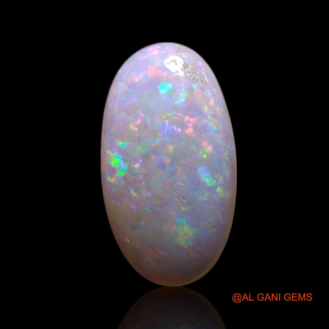 Natural Fire Opal Gemstone 1.00 Cts Loose Oval Cabochon From Australia 12x6x2 mm AG-62