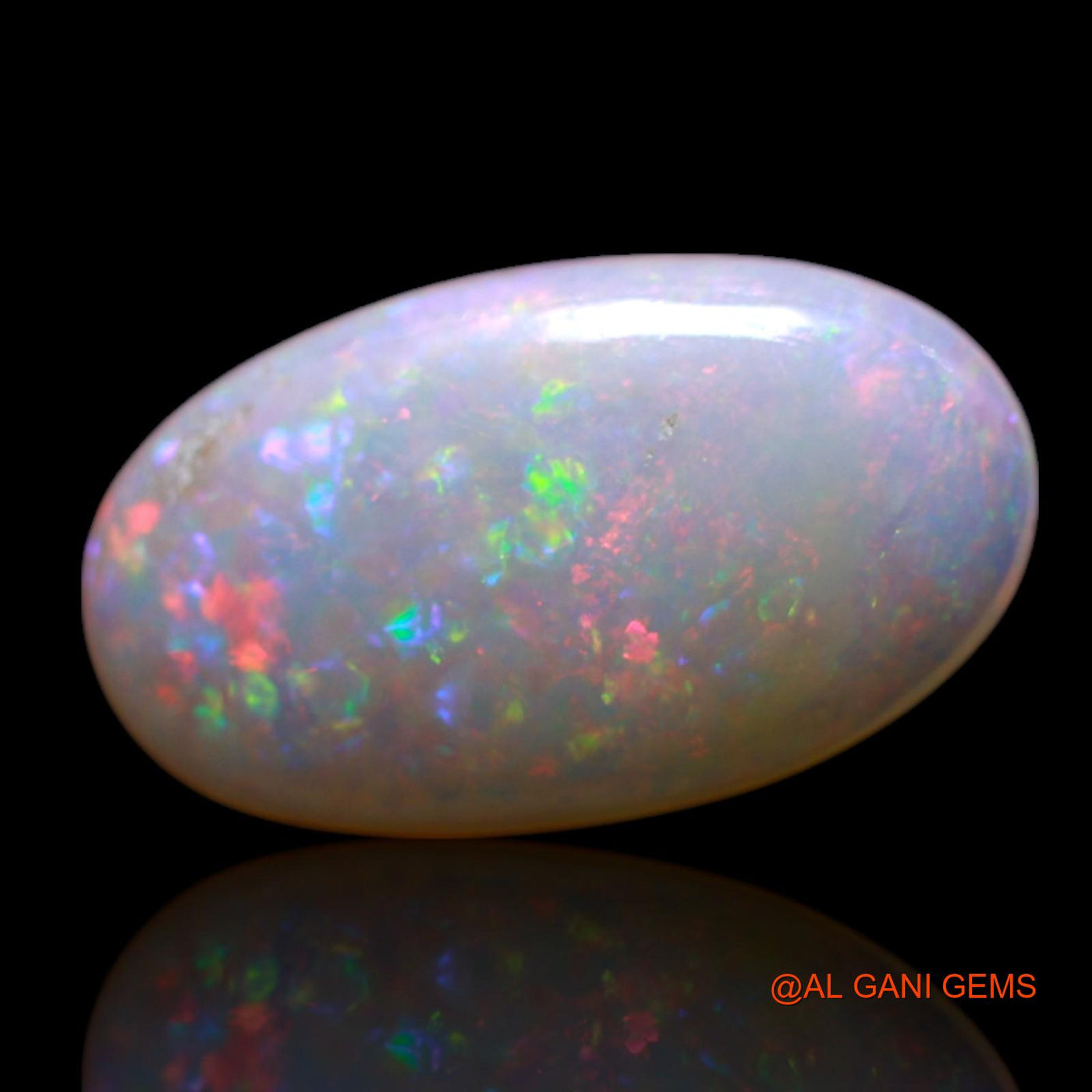 Natural Fire Opal Gemstone 1.00 Cts Loose Oval Cabochon From Australia 12x6x2 mm AG-62