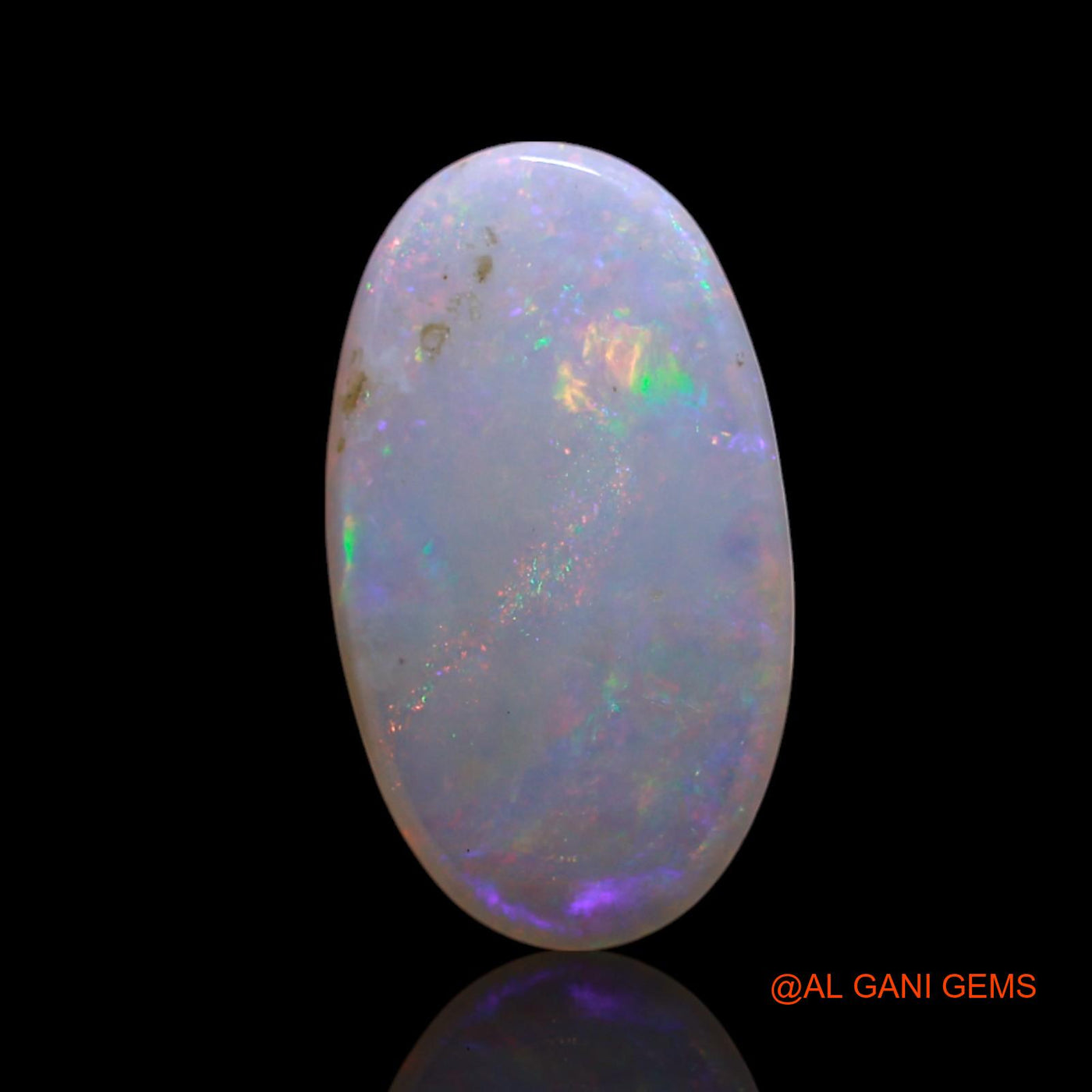 Natural Fire Opal Gemstone 1.00 Cts Loose Oval Cabochon From Australia 12x6x2 mm AG-62