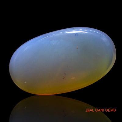 Natural Untreated Fire Opal Loose Gemstone Oval Cabochon From Australia 5.00 Cts 15x8x5 mm AG-633