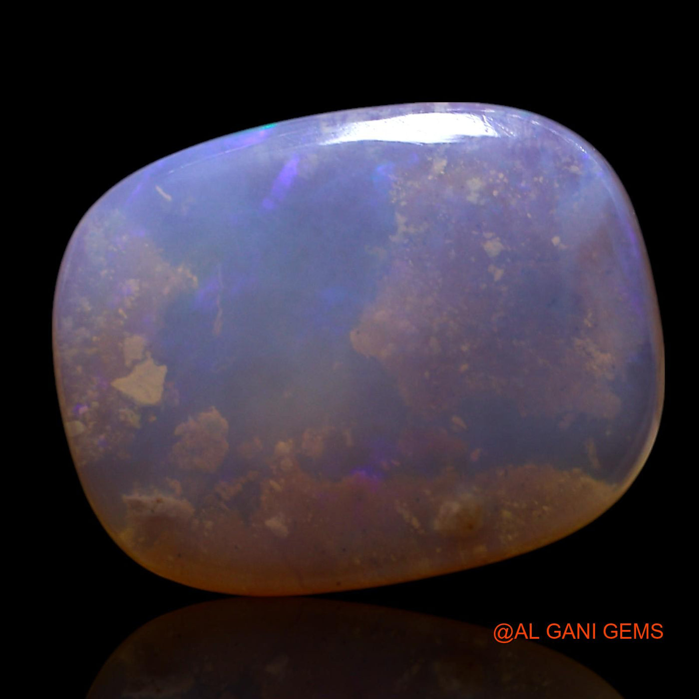 Natural Fire Opal Gemstone 3.00 Cts Loose Oval Cabochon From Australia 14x11x3 mm AG-634