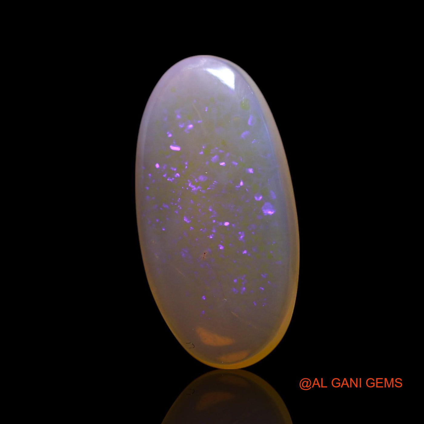 3.00 Cts Natural Australian Fire Opal Loose Gemstone Oval Cabochon 16x8x3 mm AG-636