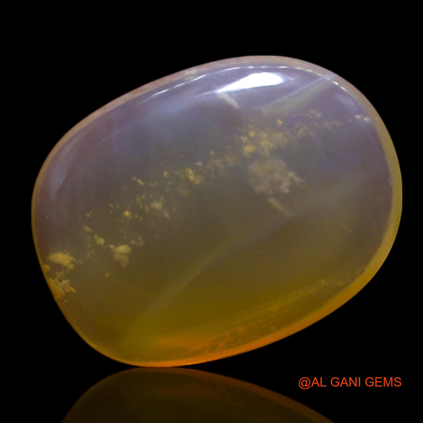 Natural Fire Opal Gemstone 3.00 Cts Loose Oval Cabochon From Australia 13x10x4 mm AG-638