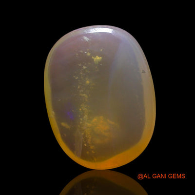 Natural Fire Opal Gemstone 3.00 Cts Loose Oval Cabochon From Australia 13x10x4 mm AG-638