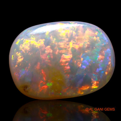 1.00 Cts Natural Australian Fire Opal Loose Gemstone Oval Cabochon 10x7x2 mm AG-63