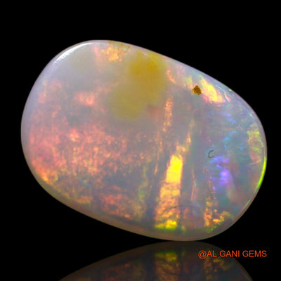 1.00 Cts Natural Australian Fire Opal Loose Gemstone Oval Cabochon 10x7x2 mm AG-63