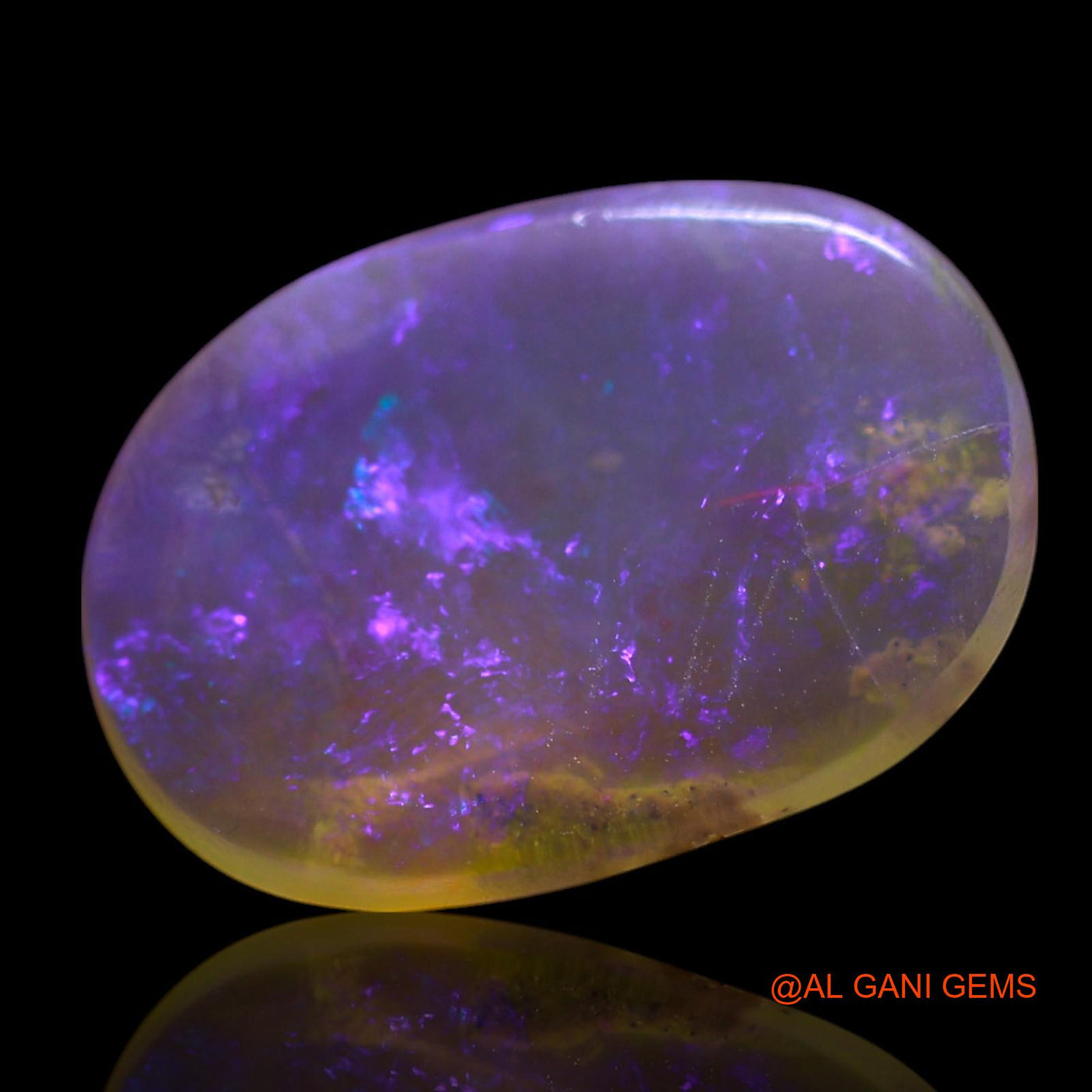 Natural Untreated Fire Opal Loose Gemstone Oval Cabochon From Australia 3.00 Cts 14x10x2 mm AG-641