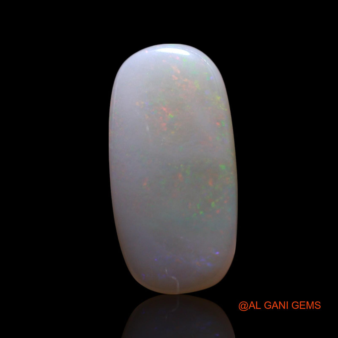 2.00 Cts Unheated Australian Fire Opal Loose Gemstone Oval Cabochon Natural 15x8x2 mm AG-642