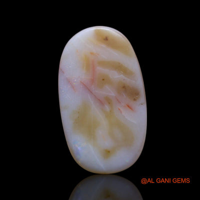 2.00 Cts Natural Australian Fire Opal Oval Cabochon Loose Gemstone For Jewelry 16x9x2 mm AG-643