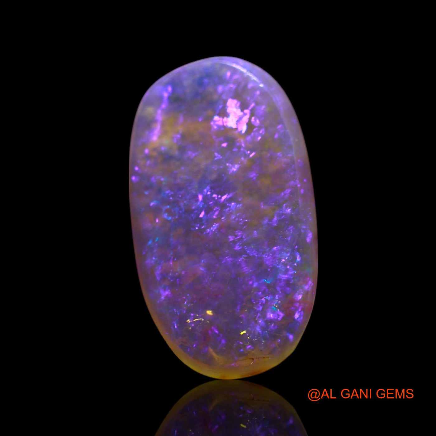 2.00 Cts Natural Australian Fire Opal Loose Gemstone Oval Cabochon 15x8x2 mm AG-644