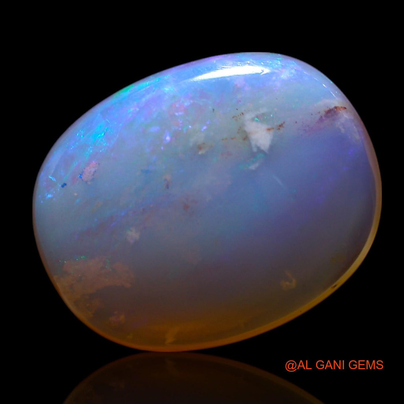 3.00 Cts Natural Australian Fire Opal Loose Gemstone Oval Cabochon 13x10x4 mm AG-645