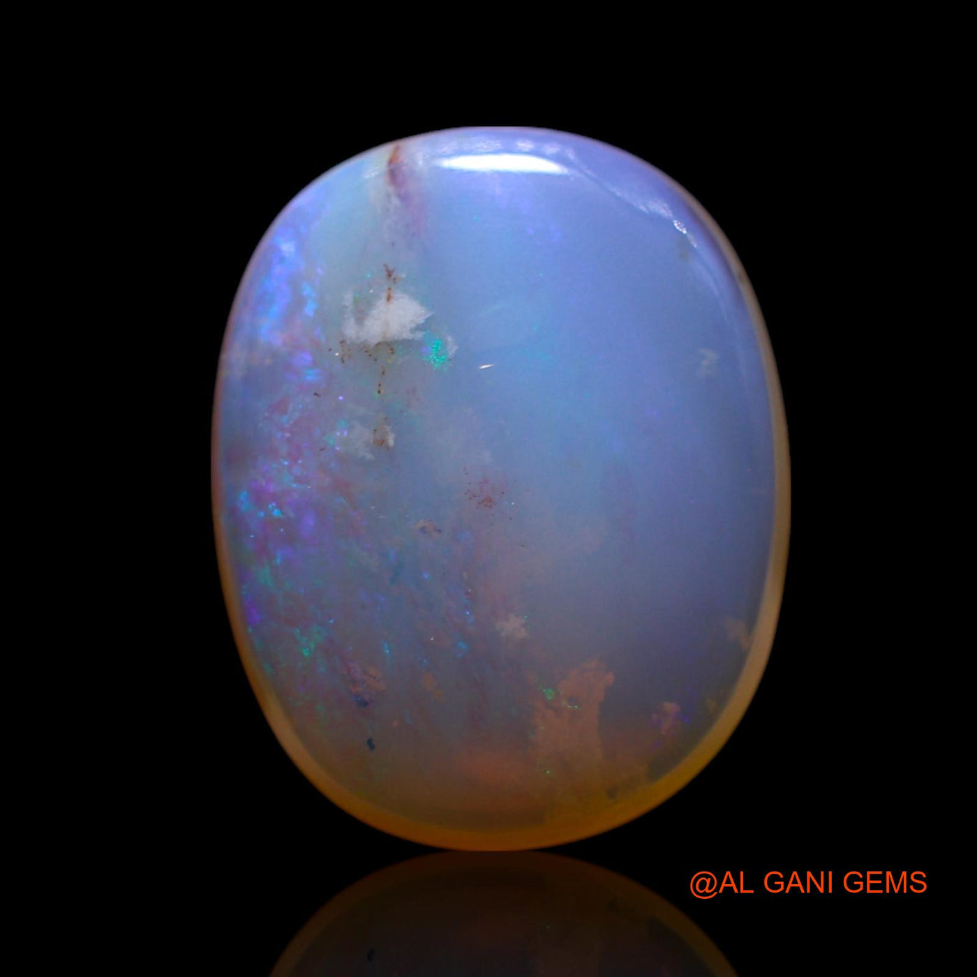 3.00 Cts Natural Australian Fire Opal Loose Gemstone Oval Cabochon 13x10x4 mm AG-645
