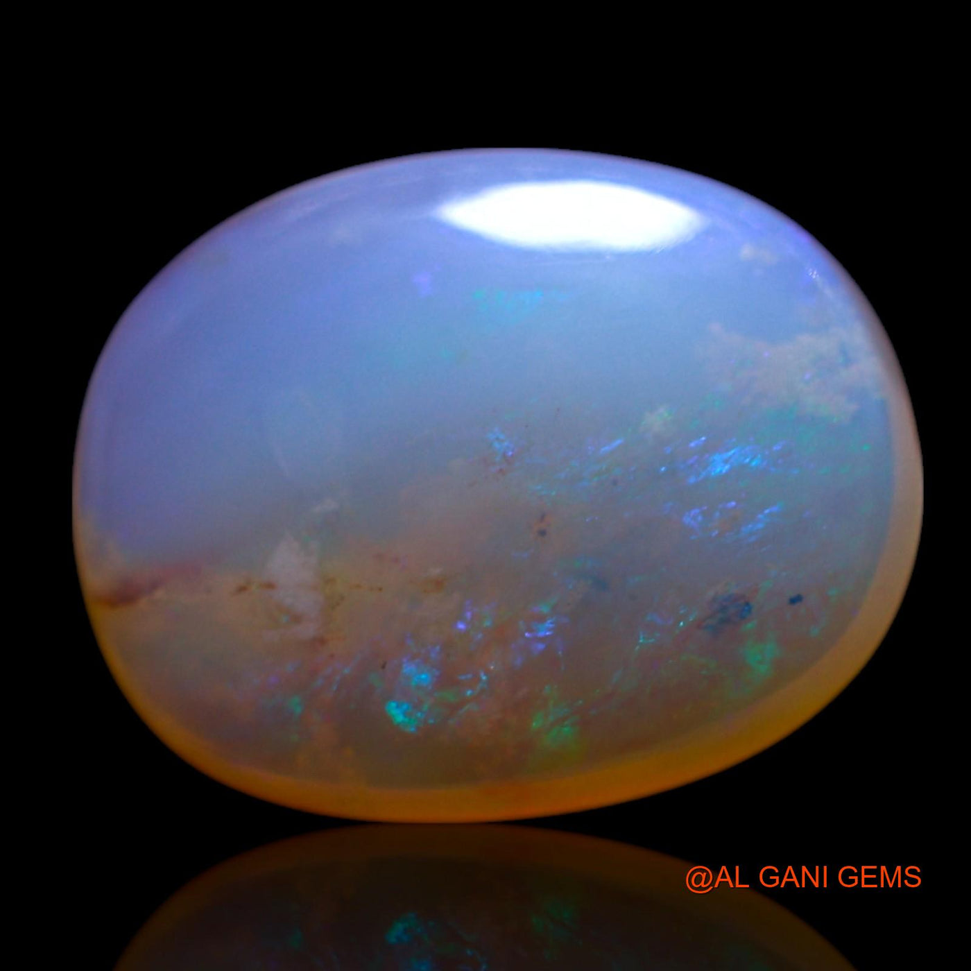 3.00 Cts Natural Australian Fire Opal Loose Gemstone Oval Cabochon 13x10x4 mm AG-645