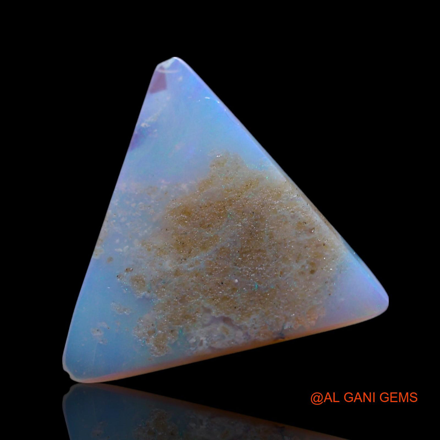 2.00 Cts Natural Australian Fire Opal Loose Gemstone Trillion Cabochon 12x12x2 mm AG-646