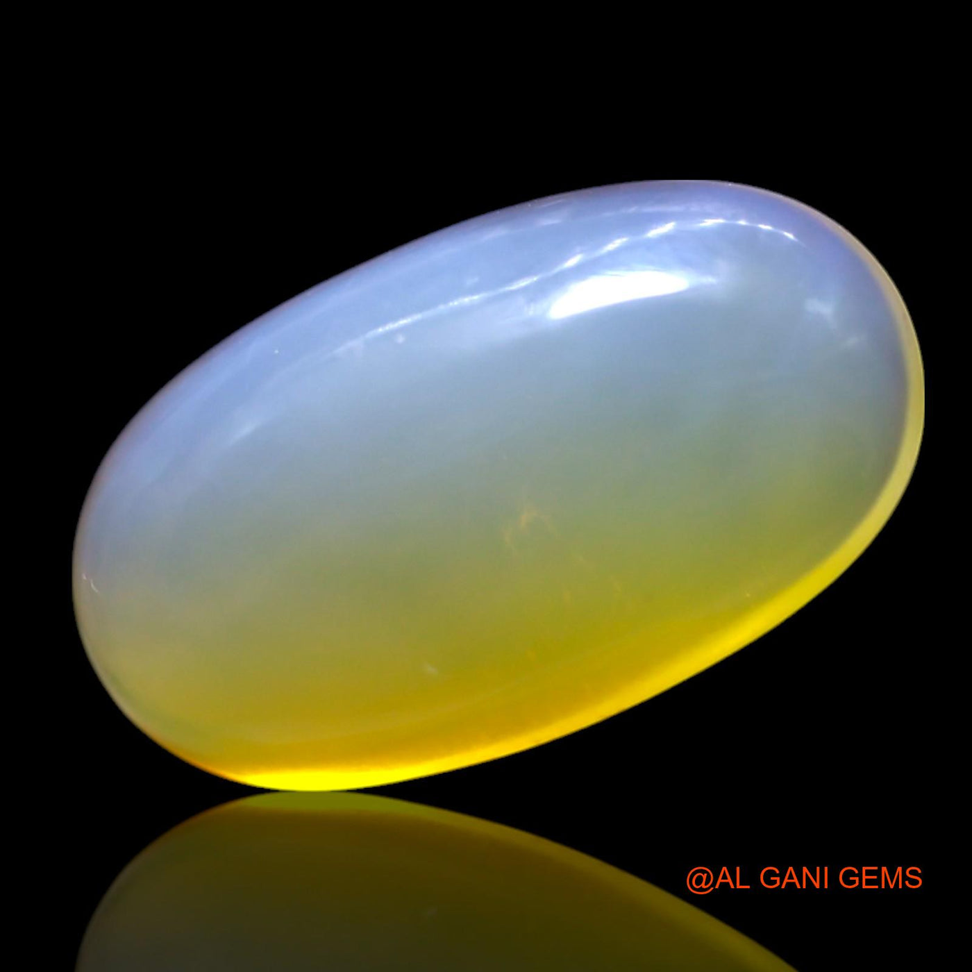 4.00 Cts Unheated Australian Fire Opal Loose Gemstone Oval Cabochon Natural 14x8x5 mm AG-648