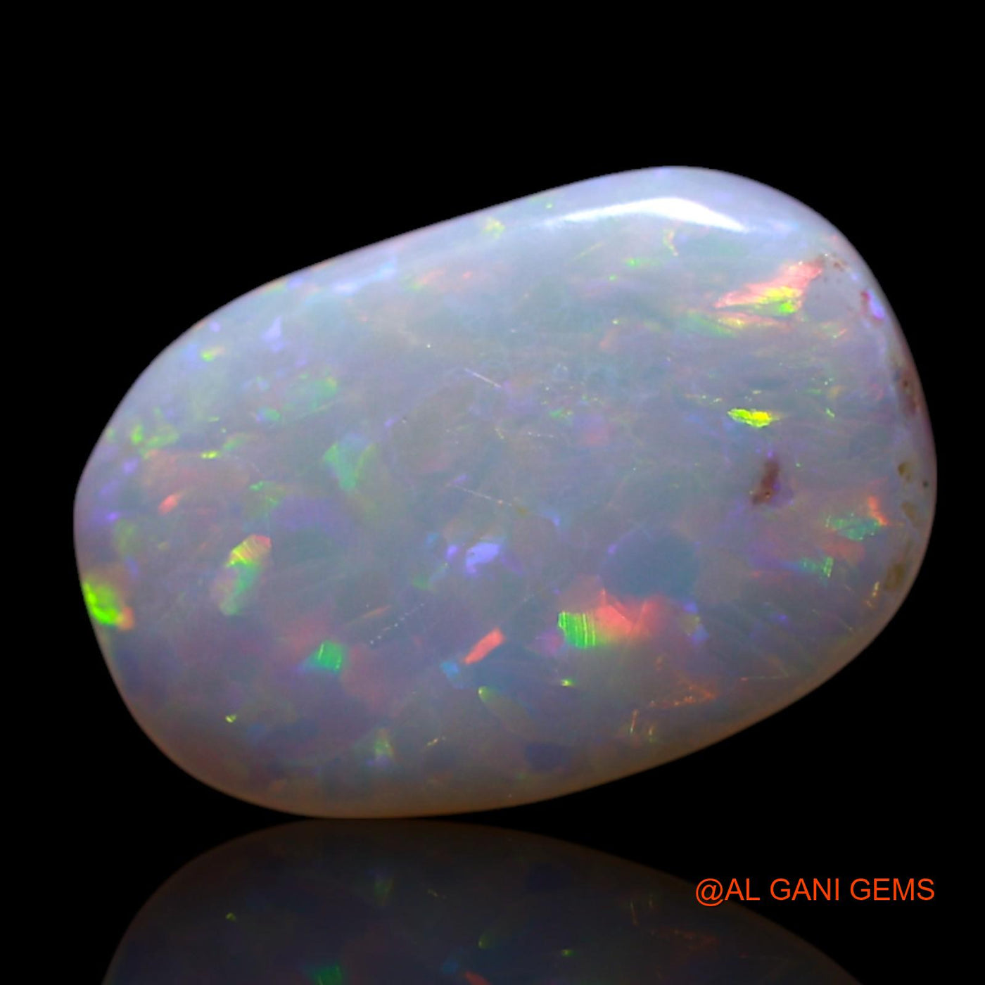 1.00 Cts Natural Australian Fire Opal Loose Gemstone Oval Cabochon 11x7x1 mm AG-64