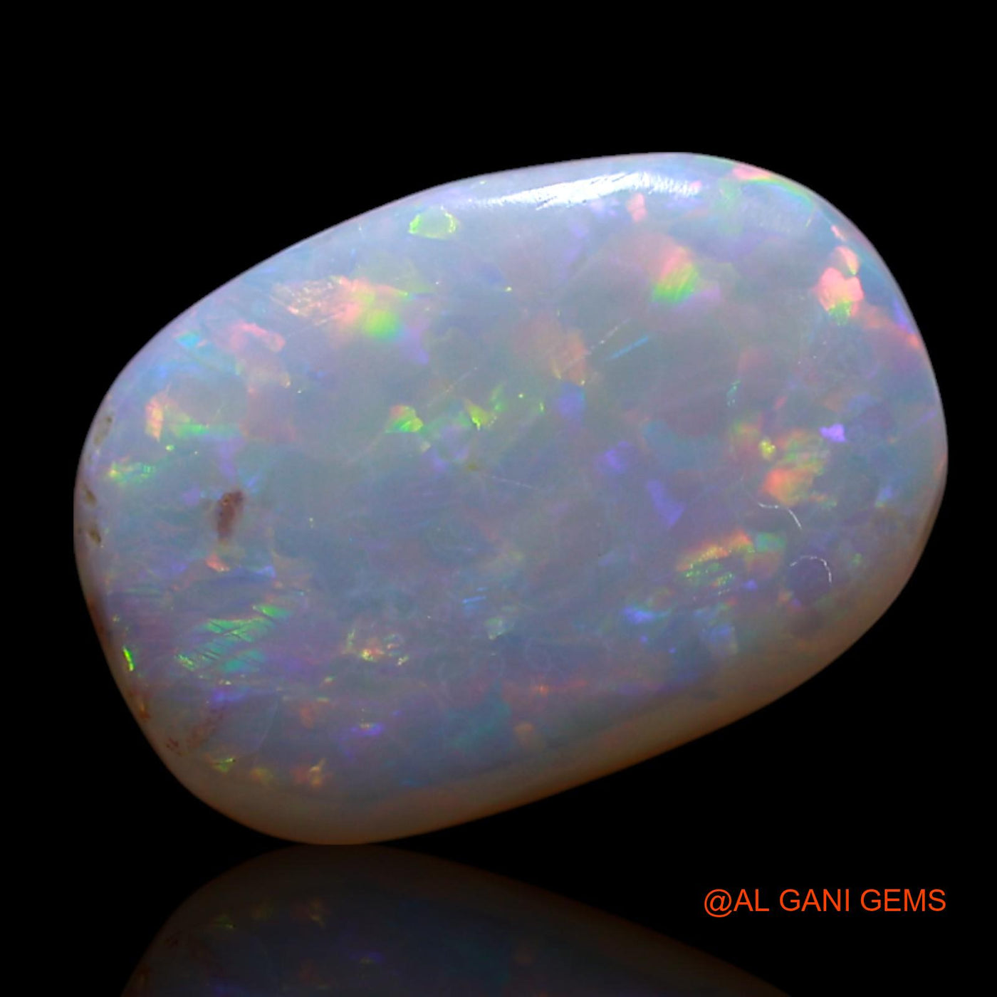 1.00 Cts Natural Australian Fire Opal Loose Gemstone Oval Cabochon 11x7x1 mm AG-64