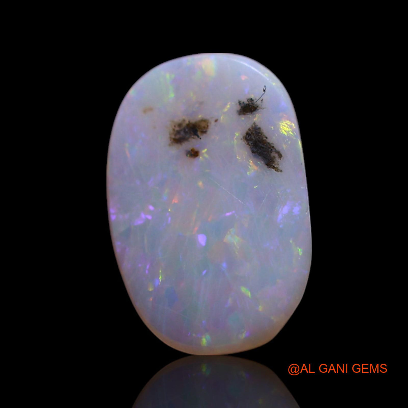 1.00 Cts Natural Australian Fire Opal Loose Gemstone Oval Cabochon 11x7x1 mm AG-64