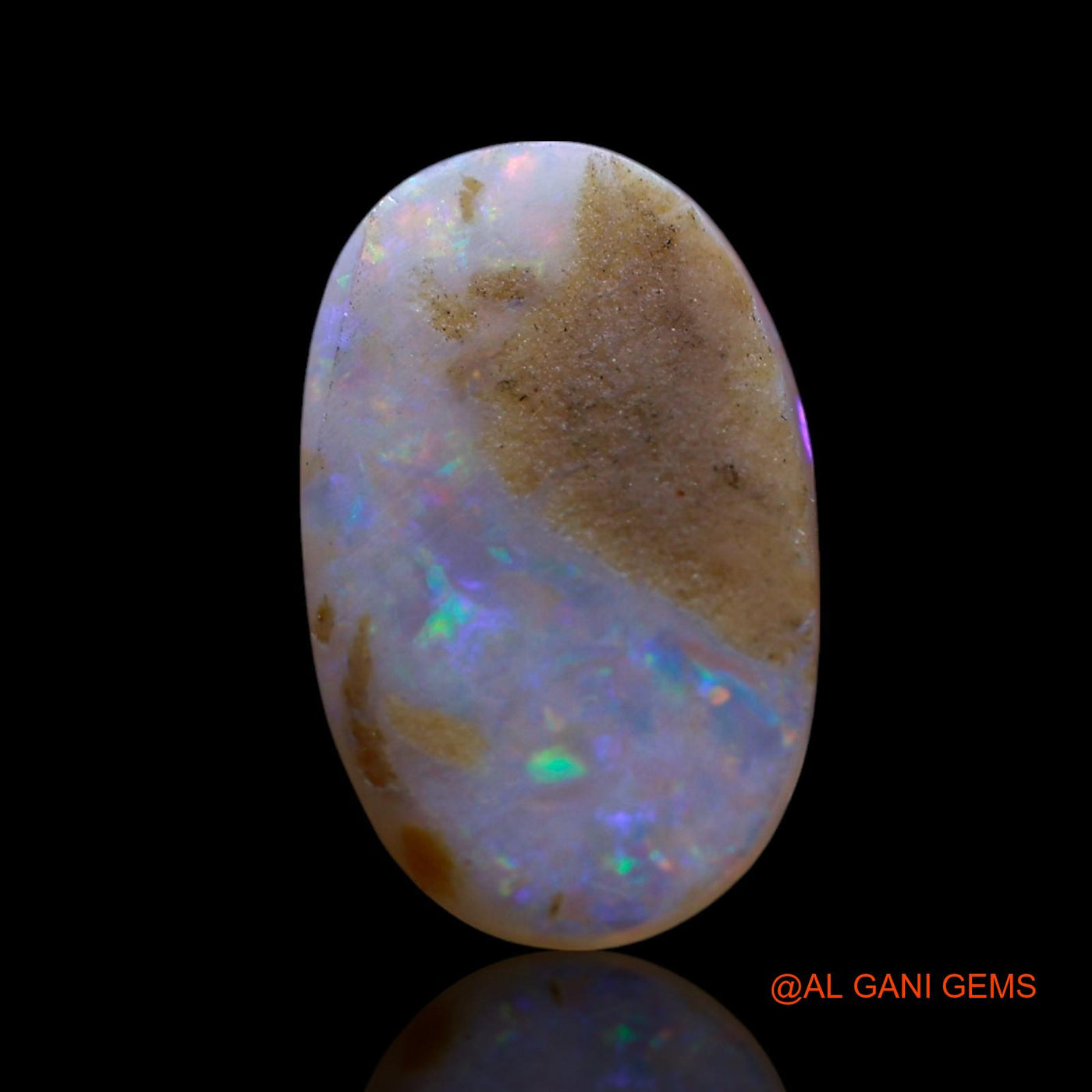 2.00 Cts Natural Australian Fire Opal Oval Cabochon Loose Gemstone For Jewelry 13x8x2 mm AG-651