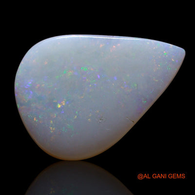 Natural Untreated Fire Opal Loose Gemstone Pear Cabochon From Australia 2.00 Cts 14x10x2 mm AG-654