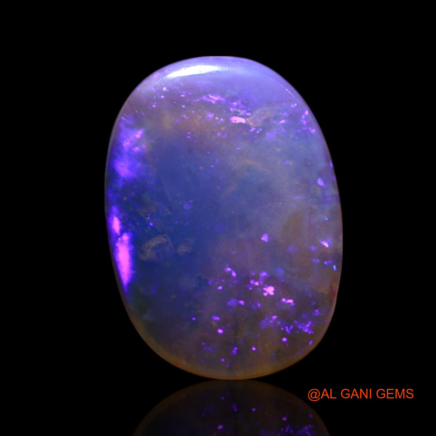 Natural Untreated Fire Opal Loose Gemstone Oval Cabochon From Australia 2.00 Cts 13x9x2 mm AG-656