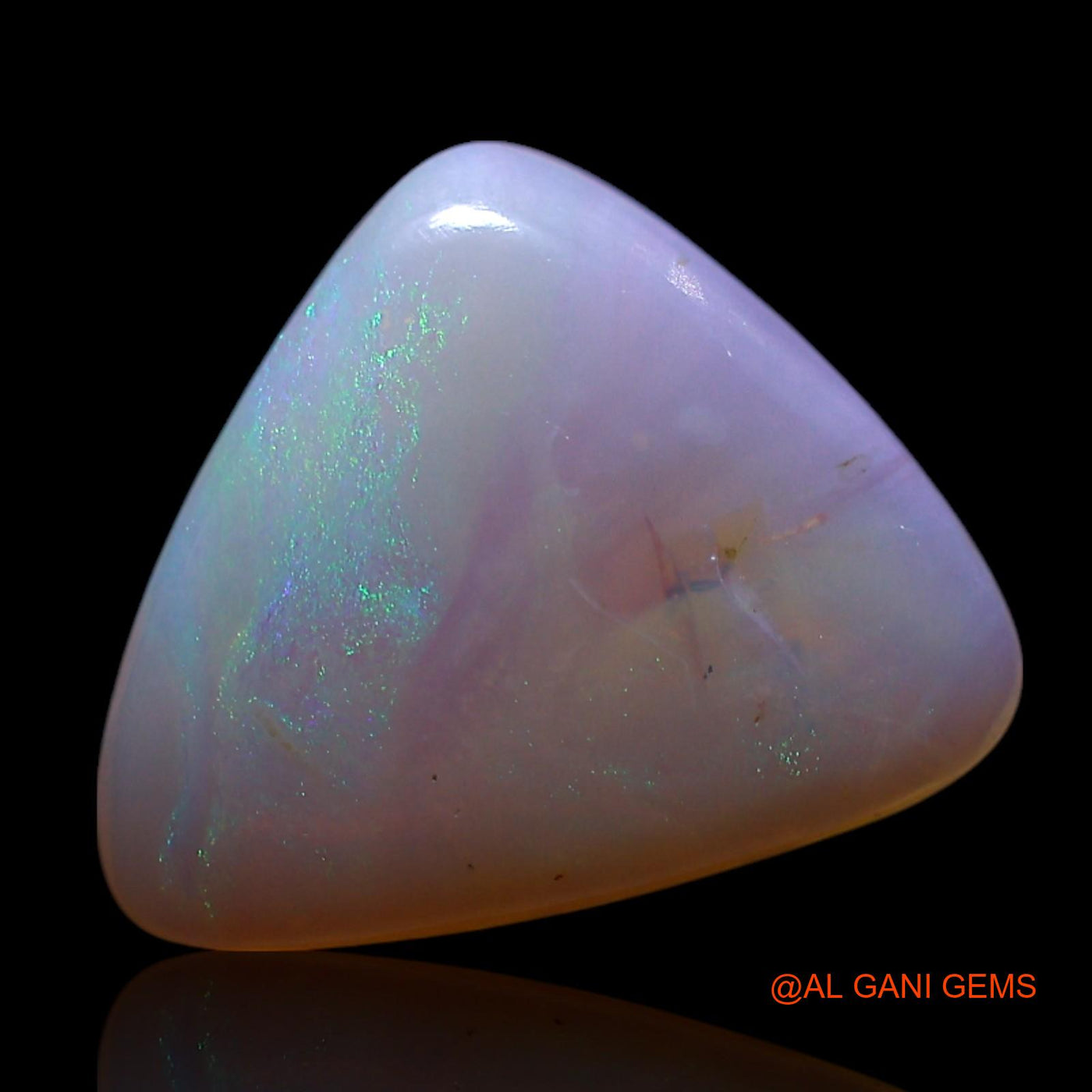 Natural Fire Opal Gemstone 2.00 Cts Loose Trillion Cabochon From Australia 13x11x3 mm AG-658