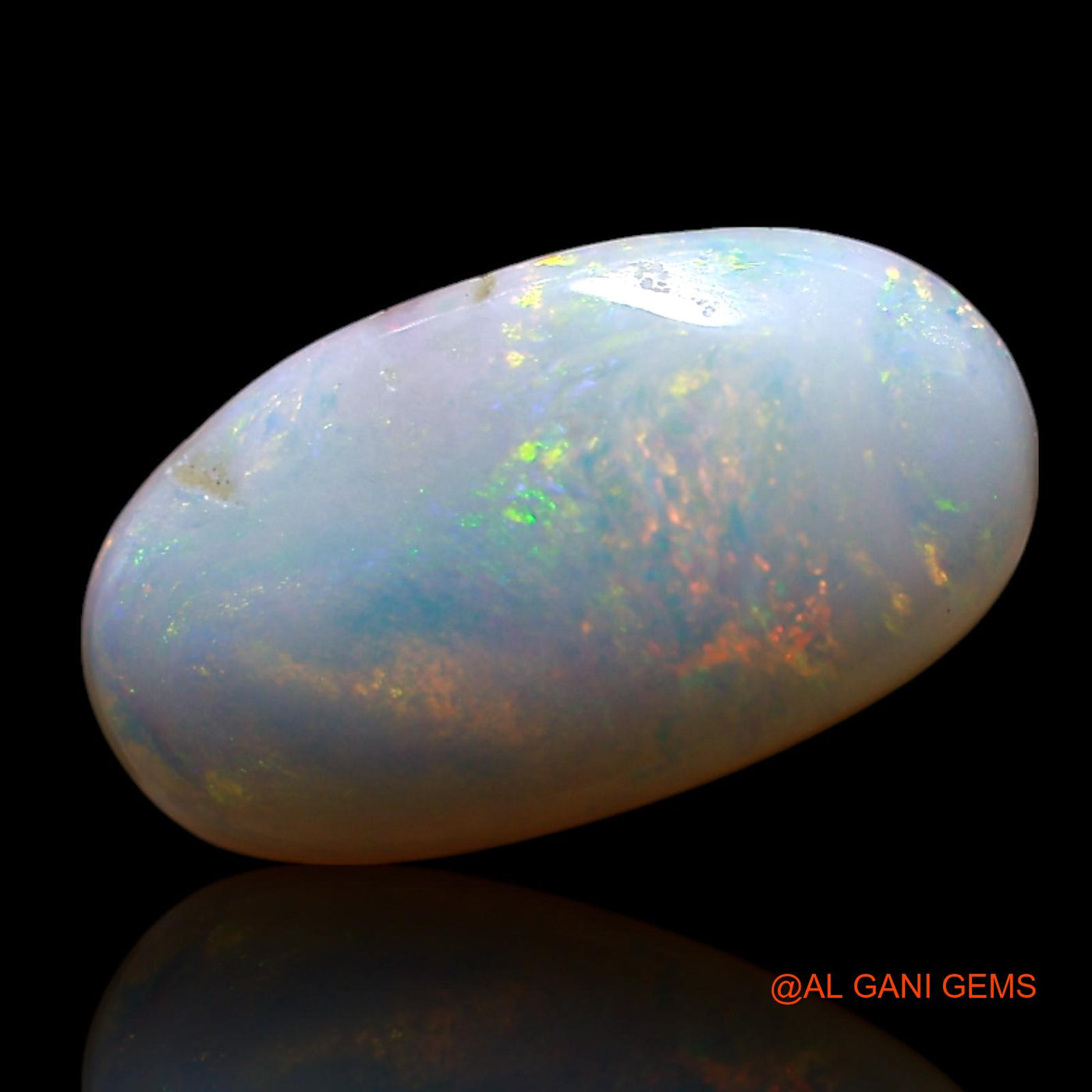 3.00 Cts Natural Australian Fire Opal Oval Cabochon Loose Gemstone For Jewelry 13x7x4 mm AG-659