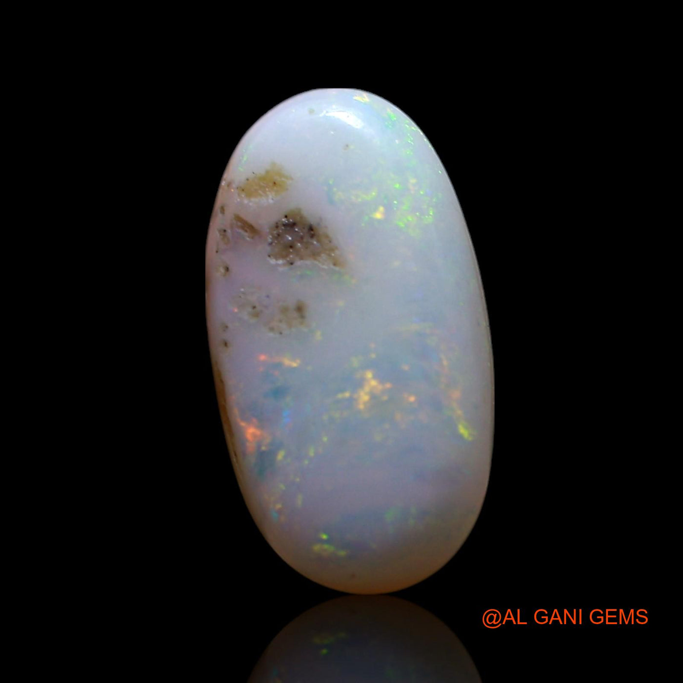 3.00 Cts Natural Australian Fire Opal Oval Cabochon Loose Gemstone For Jewelry 13x7x4 mm AG-659