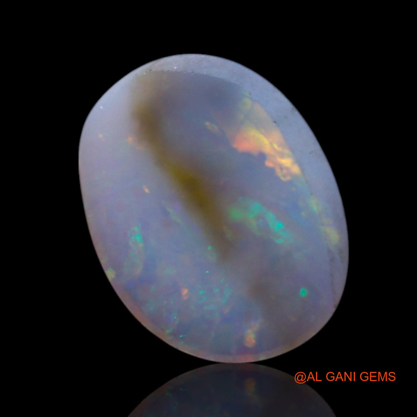 Natural Fire Opal Gemstone 1.00 Cts Loose Oval Cabochon From Australia 10x8x2 mm AG-65
