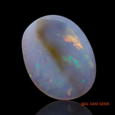 Natural Fire Opal Gemstone 1.00 Cts Loose Oval Cabochon From Australia 10x8x2 mm AG-65
