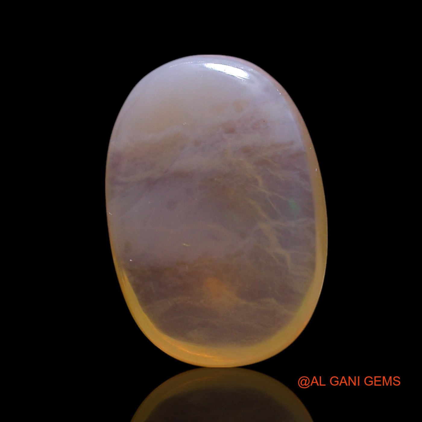 4.00 Cts Natural Australian Fire Opal Loose Gemstone Oval Cabochon 14x9x4 mm AG-661