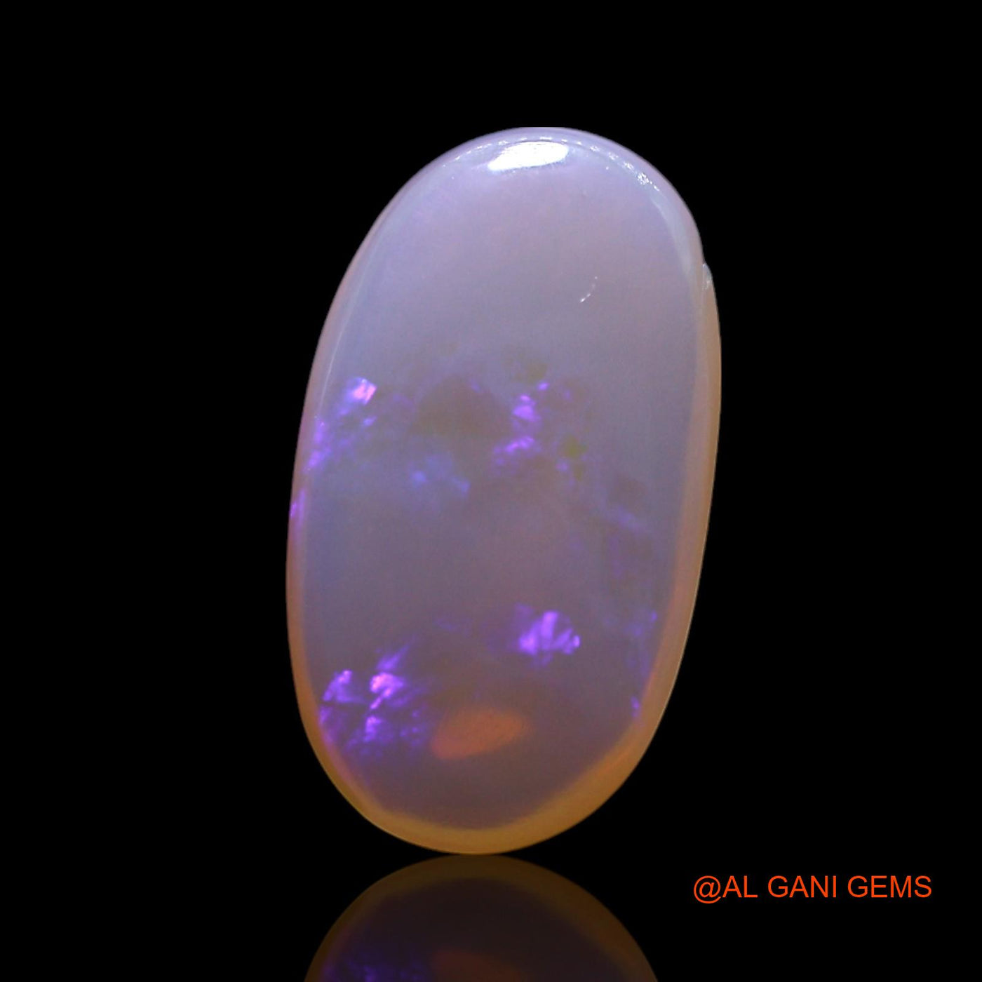 2.00 Cts Natural Australian Fire Opal Oval Cabochon Loose Gemstone For Jewelry 14x8x3 mm AG-664