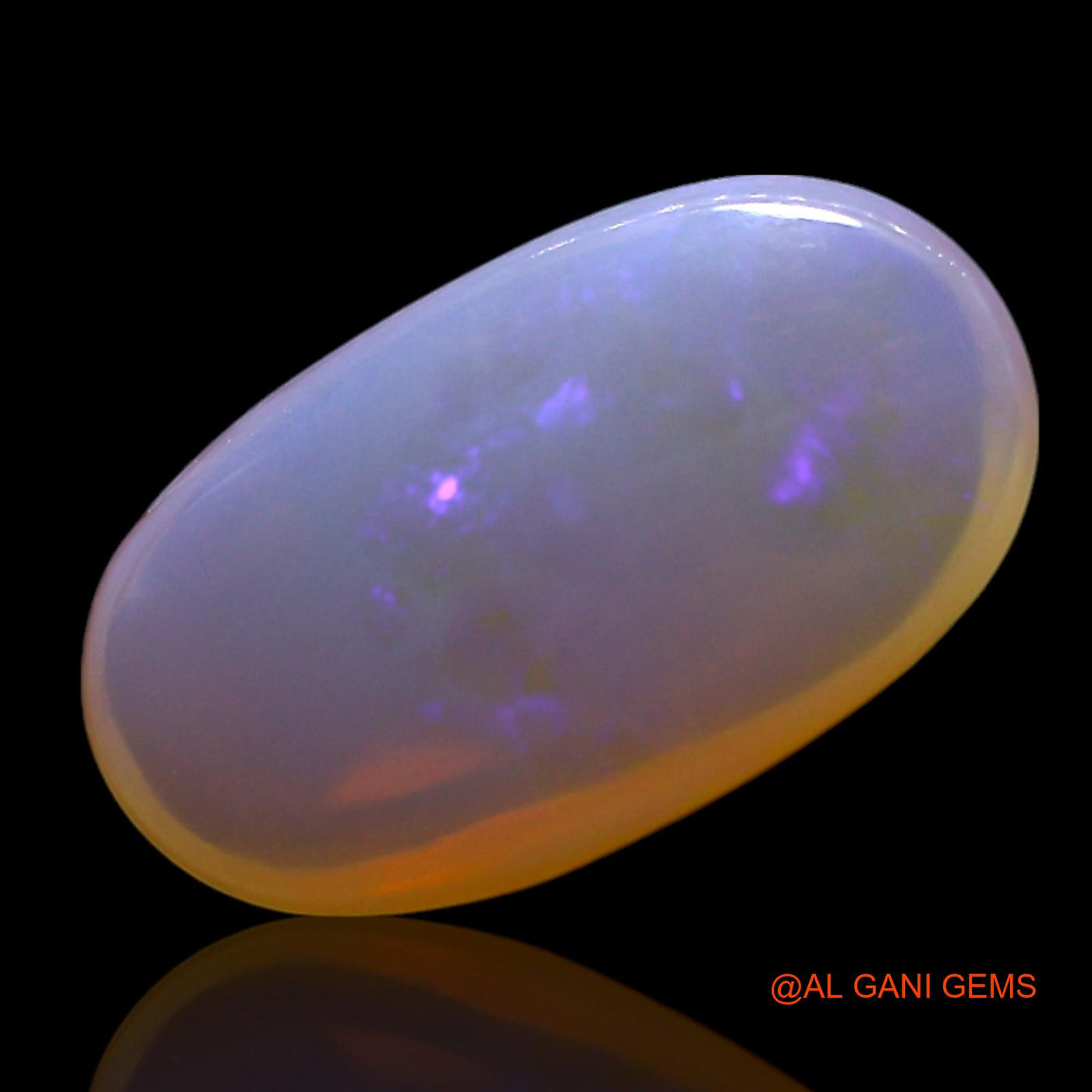 2.00 Cts Natural Australian Fire Opal Oval Cabochon Loose Gemstone For Jewelry 14x8x3 mm AG-664