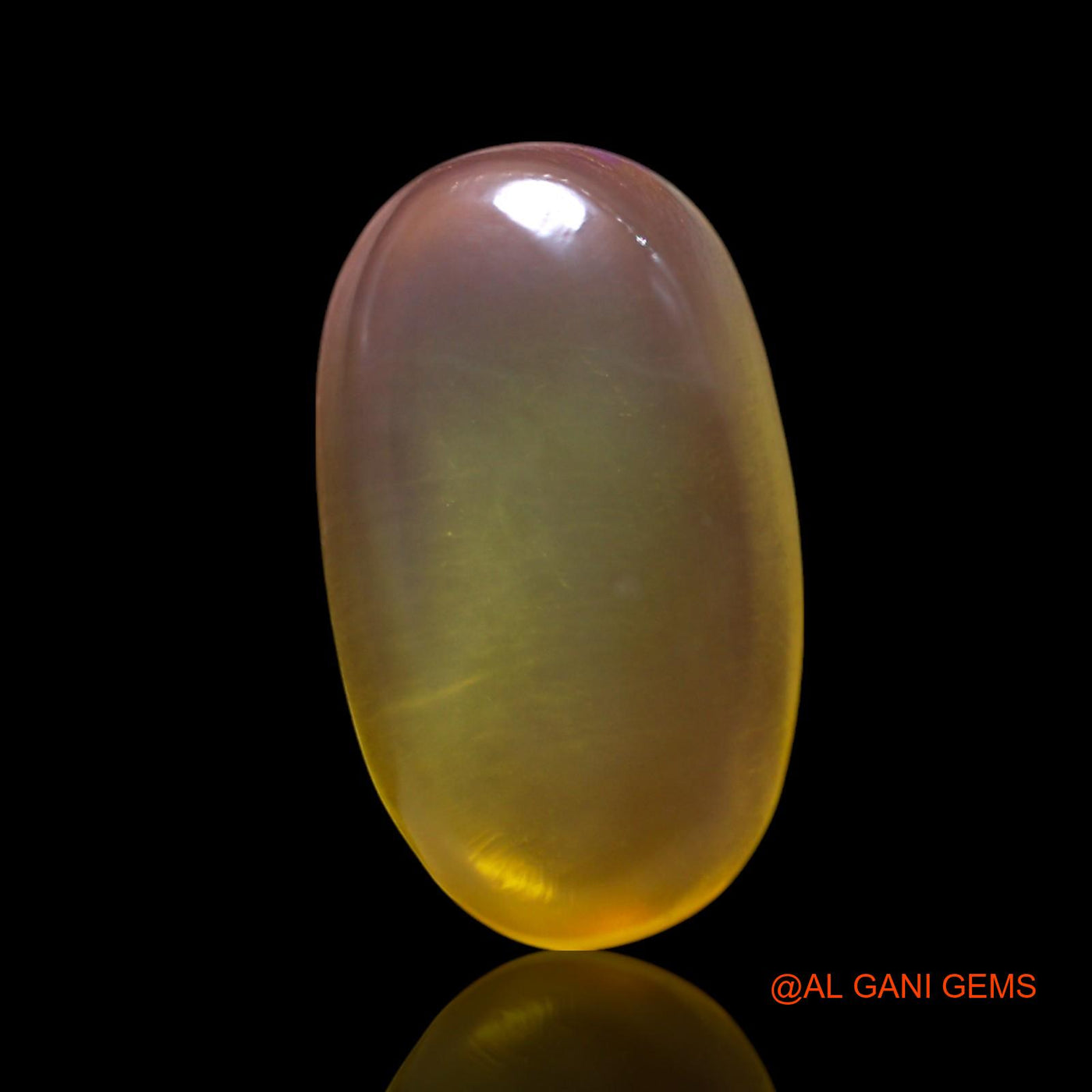 Natural Untreated Fire Opal Loose Gemstone Oval Cabochon From Australia 3.00 Cts 14x8x4 mm AG-668
