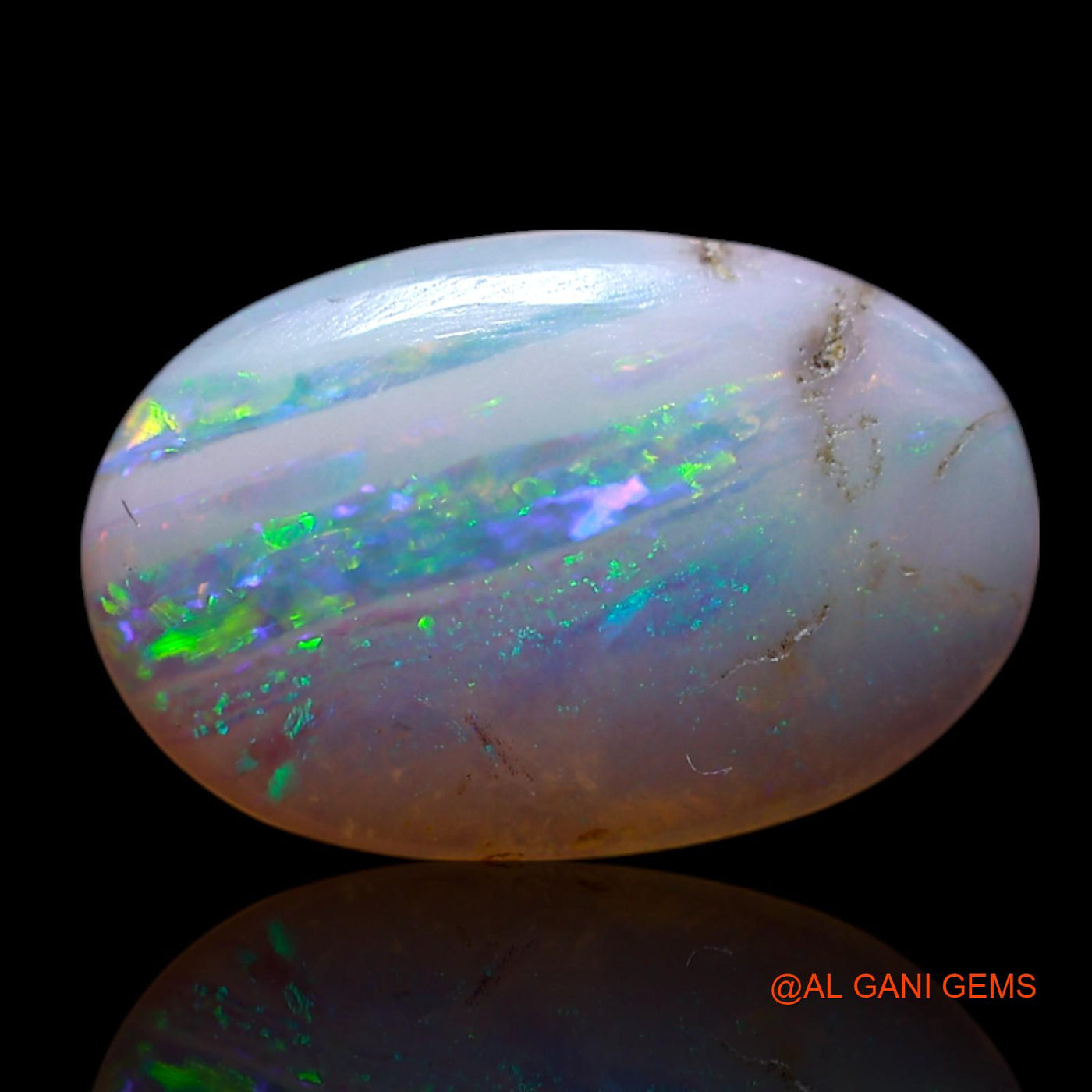 1.00 Cts Natural Australian Fire Opal Loose Gemstone Oval Cabochon 12x8x2 mm AG-66