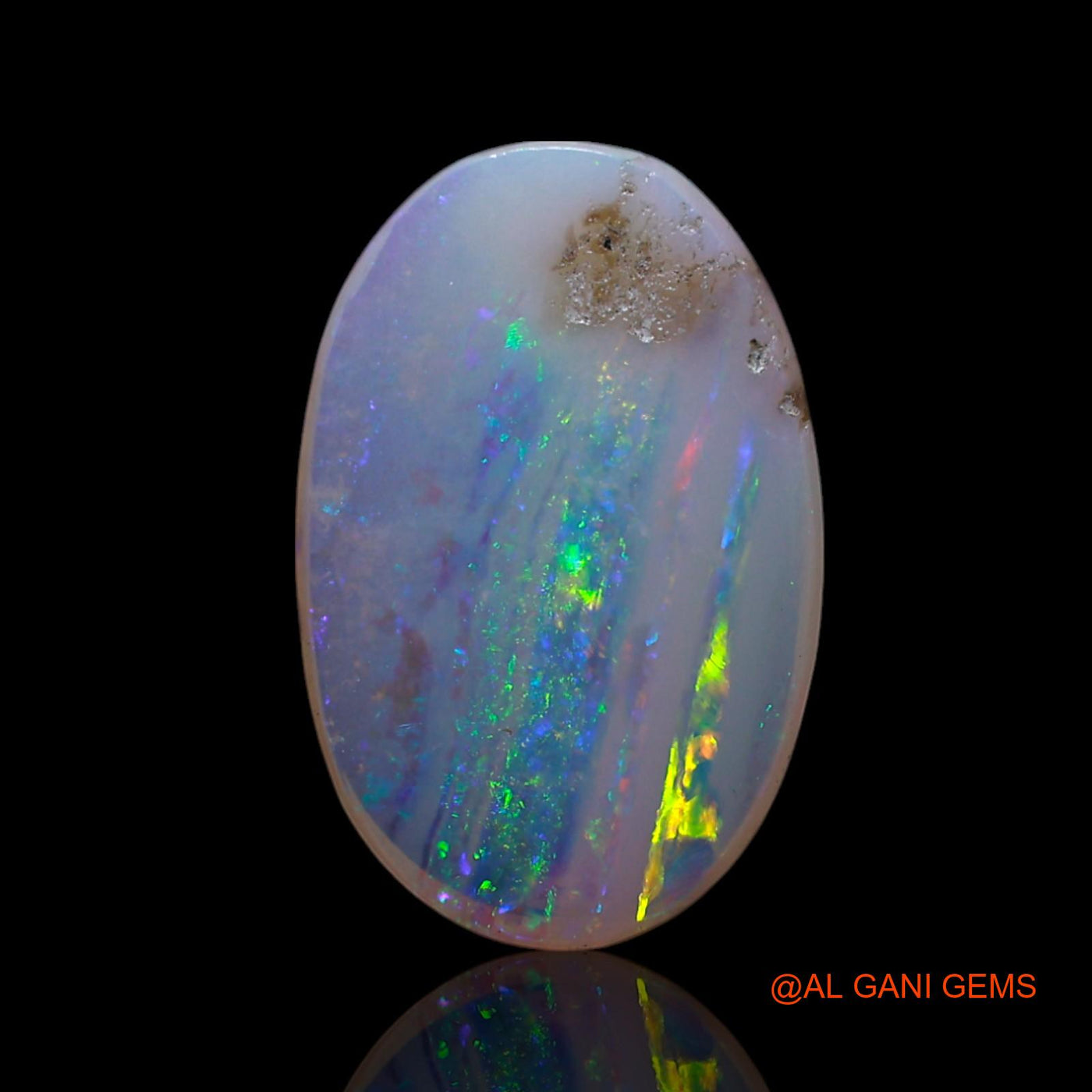 1.00 Cts Natural Australian Fire Opal Loose Gemstone Oval Cabochon 12x8x2 mm AG-66