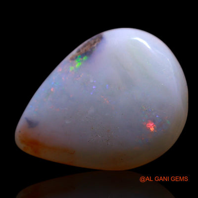 2.00 Cts Natural Australian Fire Opal Loose Gemstone Pear Cabochon 14x11x3 mm AG-671