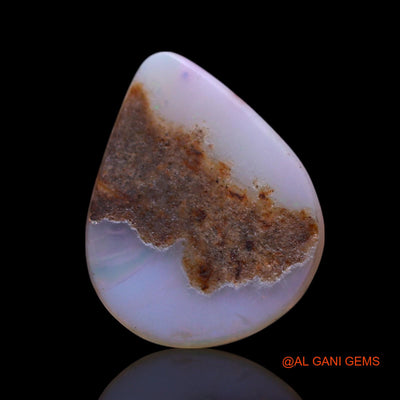 2.00 Cts Natural Australian Fire Opal Loose Gemstone Pear Cabochon 14x11x3 mm AG-671