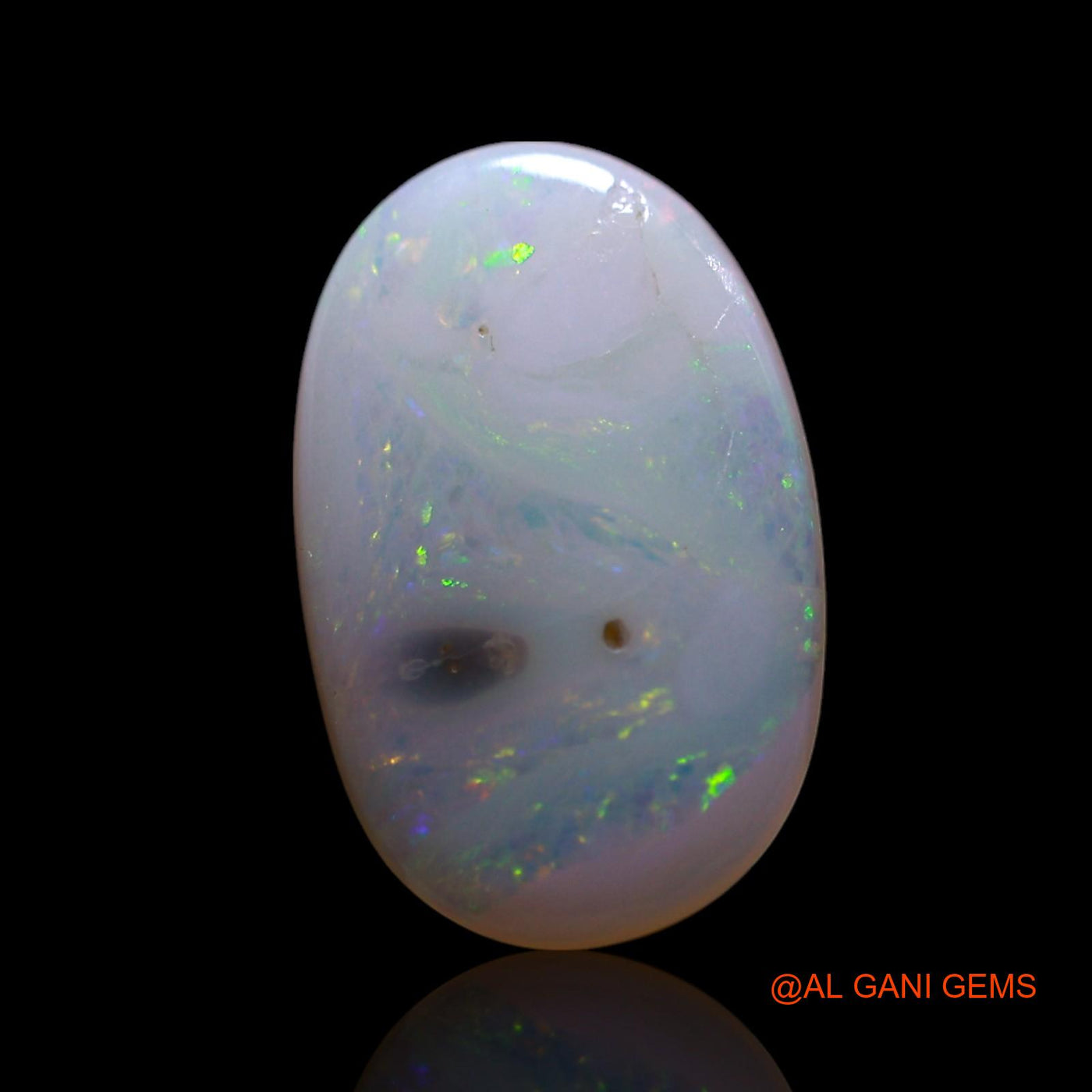Natural Untreated Fire Opal Loose Gemstone Oval Cabochon From Australia 2.00 Cts 13x8x2 mm AG-672