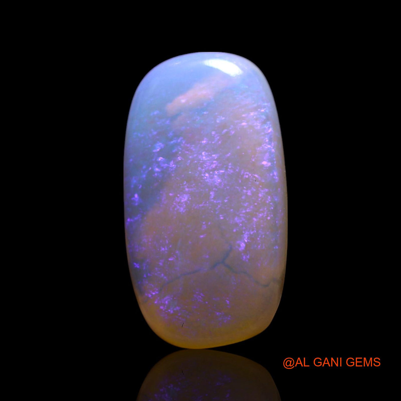 2.00 Cts Natural Australian Fire Opal Loose Gemstone Oval Cabochon 14x8x3 mm AG-673