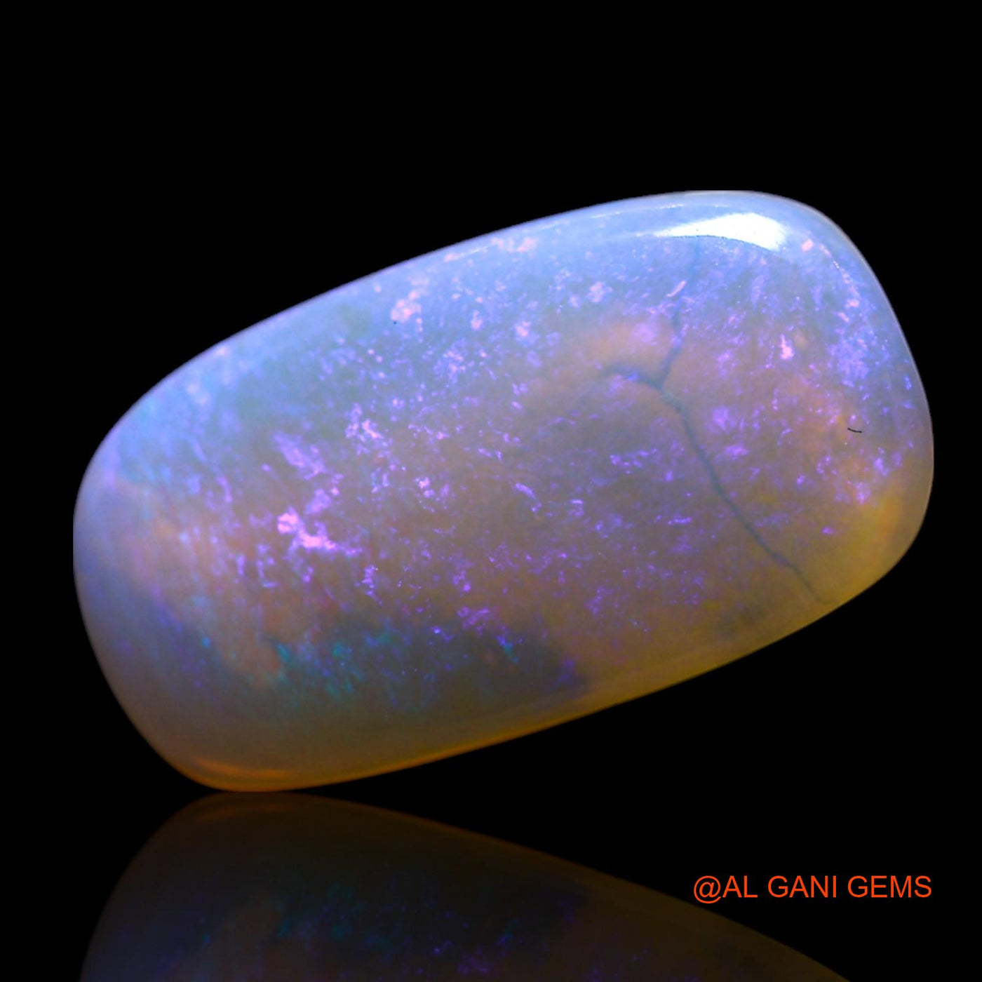 2.00 Cts Natural Australian Fire Opal Loose Gemstone Oval Cabochon 14x8x3 mm AG-673