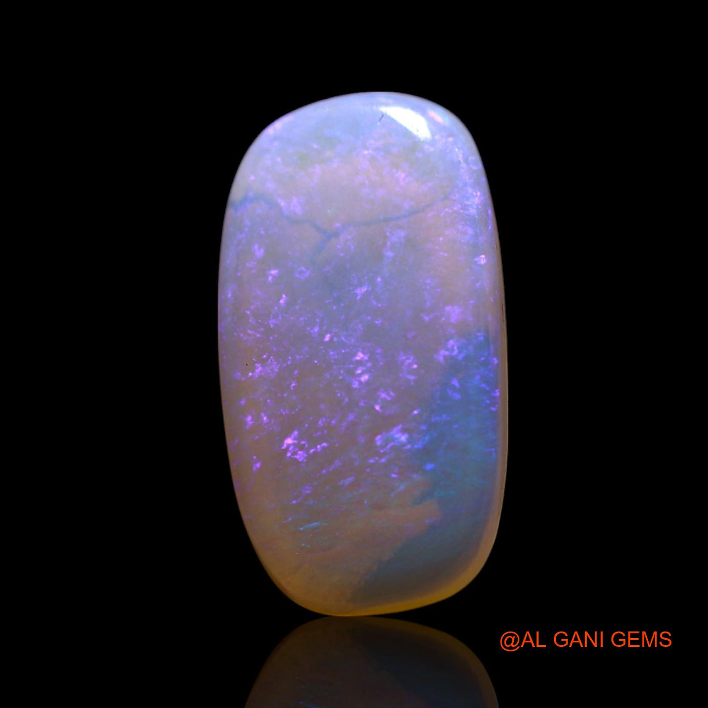 2.00 Cts Natural Australian Fire Opal Loose Gemstone Oval Cabochon 14x8x3 mm AG-673