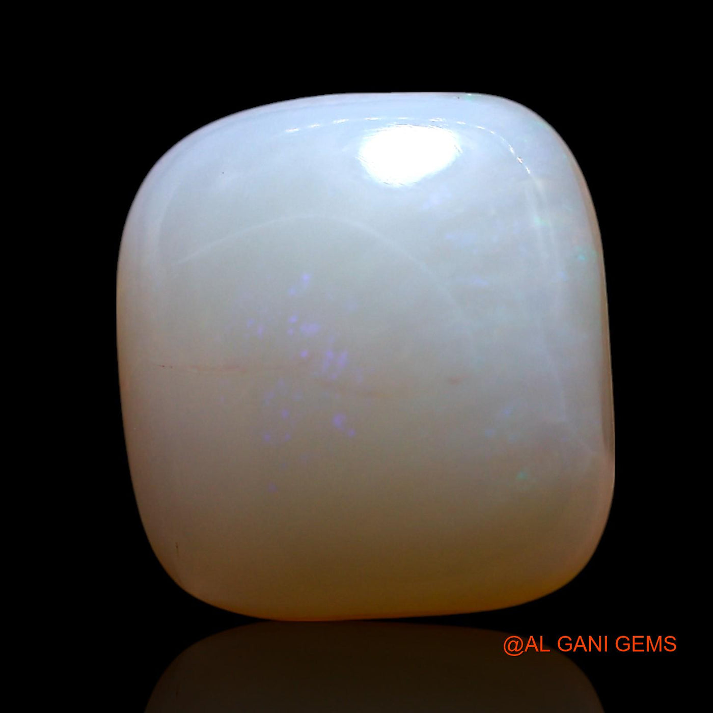 4.00 Cts Natural Australian Fire Opal Square Cabochon Loose Gemstone For Jewelry 12x11x5 mm AG-674