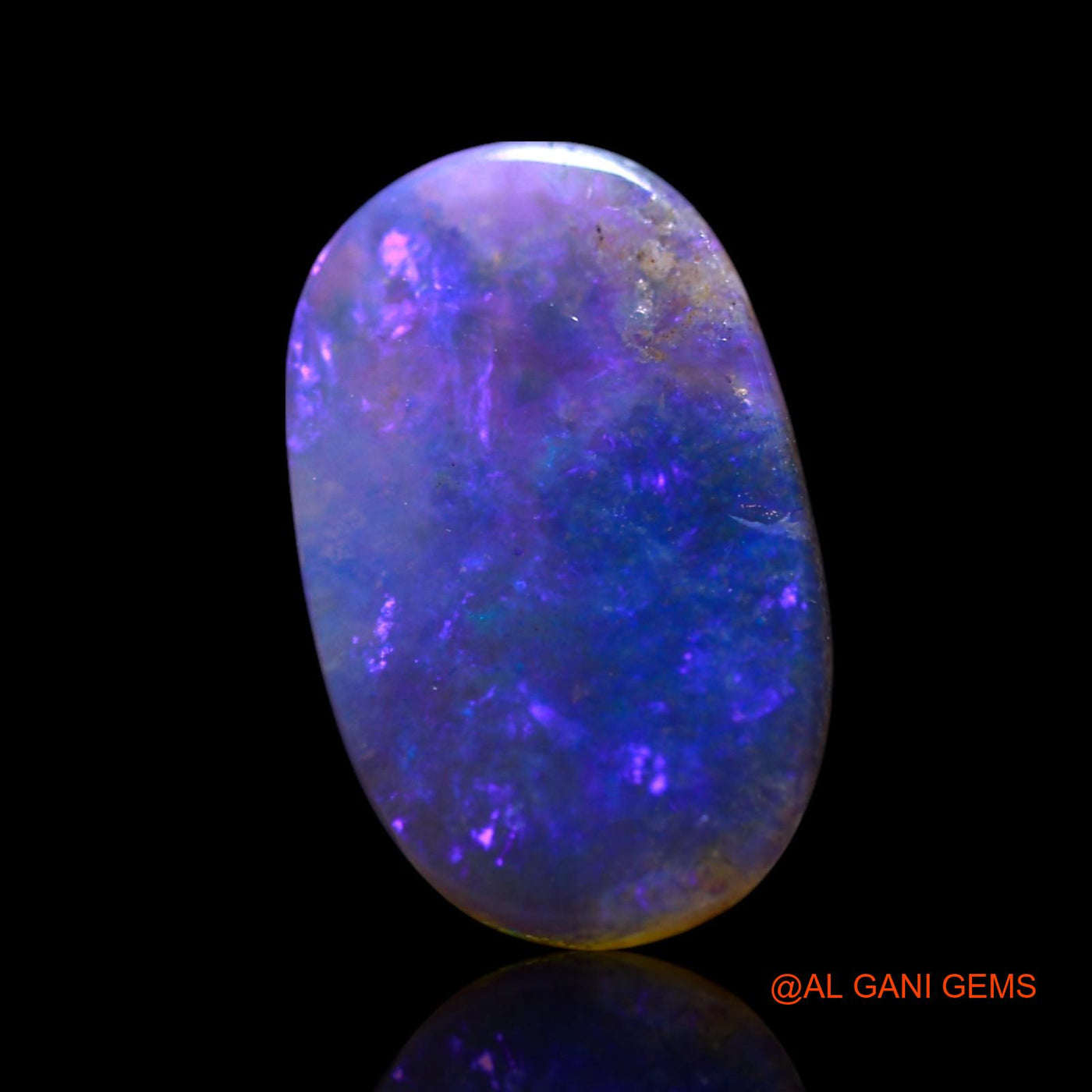 Natural Fire Opal Gemstone 2.00 Cts Loose Oval Cabochon From Australia 13x8x2 mm AG-676