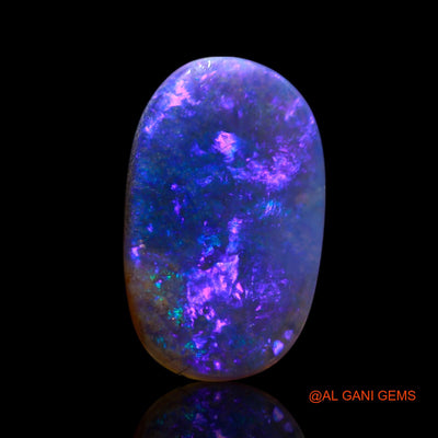 Natural Fire Opal Gemstone 2.00 Cts Loose Oval Cabochon From Australia 13x8x2 mm AG-676