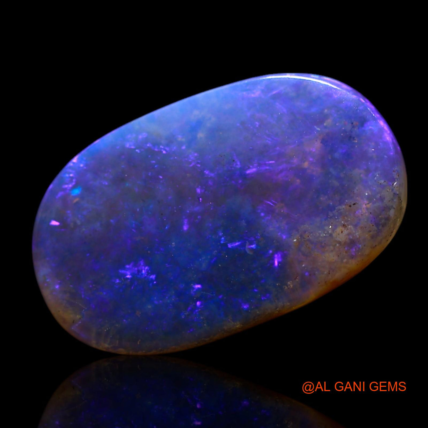 Natural Fire Opal Gemstone 2.00 Cts Loose Oval Cabochon From Australia 13x8x2 mm AG-676