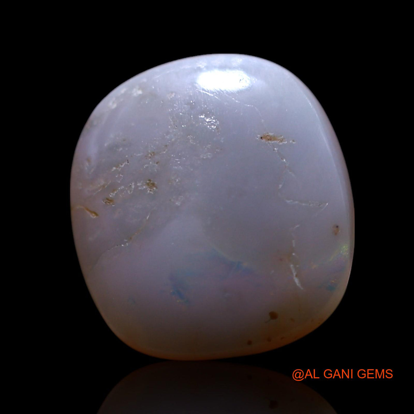 4.00 Cts Natural Australian Fire Opal Loose Gemstone Oval Cabochon 12x11x5 mm AG-677