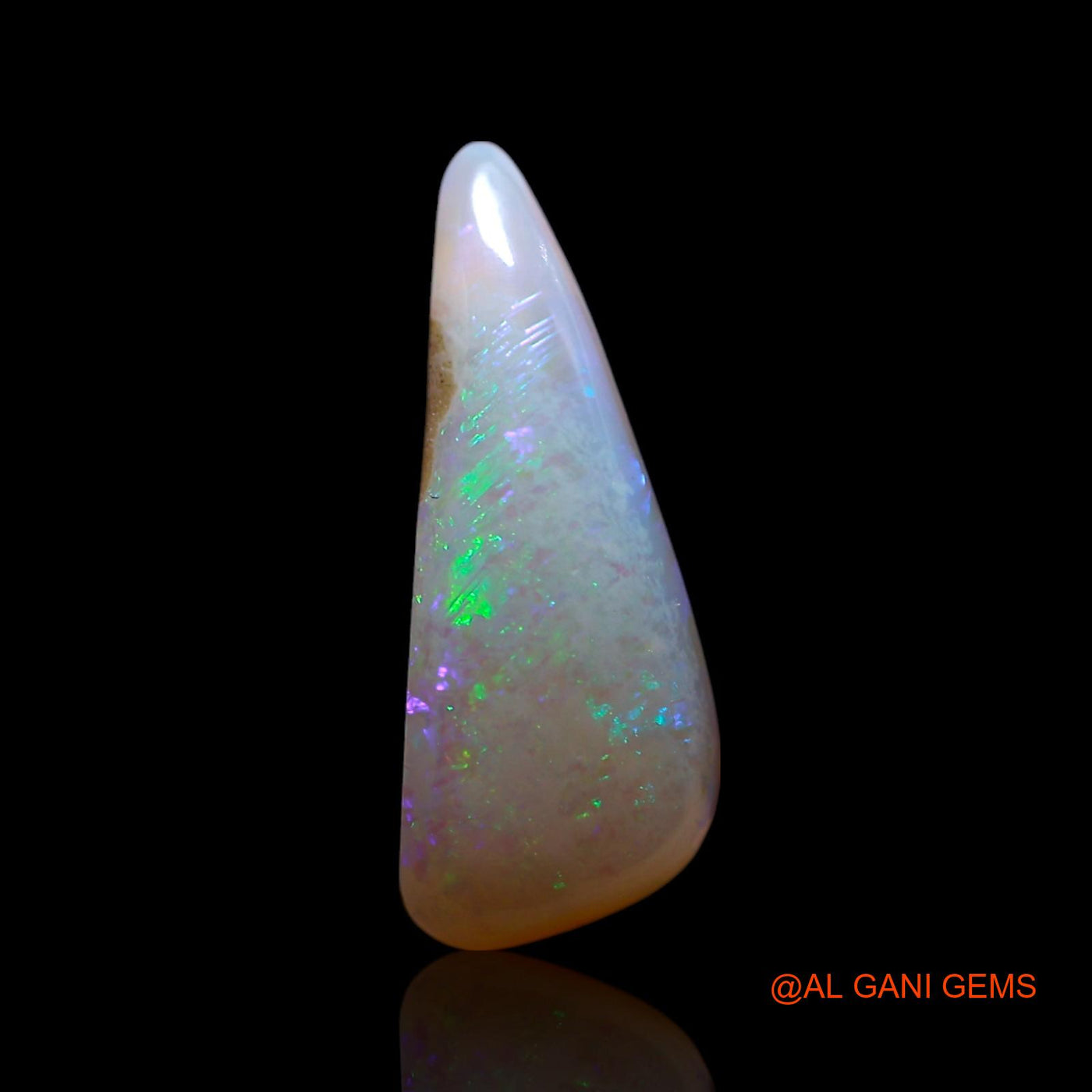 1.00 Cts Natural Australian Fire Opal Loose Gemstone Fancy Cabochon 15x5x3 mm AG-678